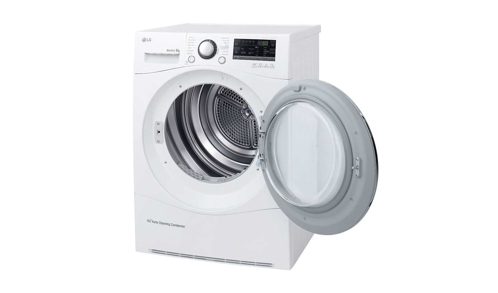 LG Trockner mit 8 kg Fassungsvermögen, Wärmepumpentechnologie und niedrigem Energieverbrauch, RC8055AH2Z
