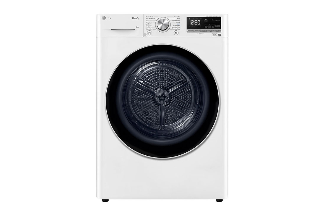 LG Trockner (8 kg, EEK A+++) mit Dual Inverter Wärmepumpentechnologie & selbstreinigendem Kondensator | RT80V9, RT80V9