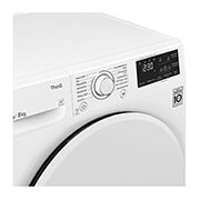 LG Trockner mit Dual Inverter Wärmepumpentechnologie und autoreinigendem Kondensator bis zu 8 kg Fassungsvermögen, Energieeffizienzklasse A+++, RT8DIHP