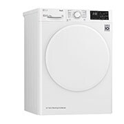 LG Trockner mit Dual Inverter Wärmepumpentechnologie und autoreinigendem Kondensator bis zu 8 kg Fassungsvermögen, Energieeffizienzklasse A+++, RT8DIHP