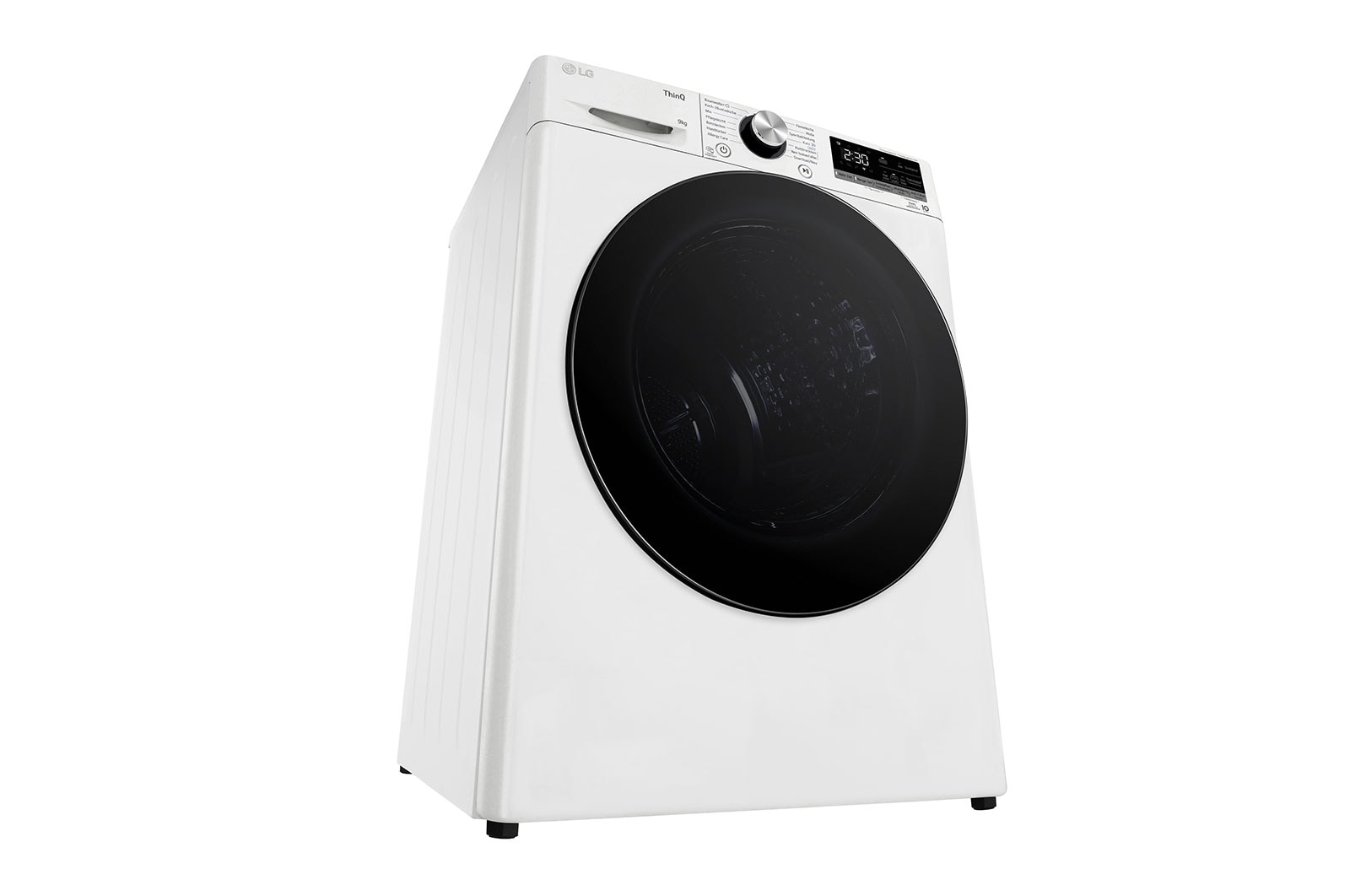 LG Trockner mit Dual Inverter Wärmepumpentechnologie & Sicherheitsglastür | Automatisch selbstreinigender Kondensator | 9 kg Fassungsvermögen | Wi-Fi-Funktion | EEK A+++ | RT90V9W, RT90V9W