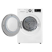 LG Trockner mit Dual Inverter Wärmepumpentechnologie & Sicherheitsglastür | Automatisch selbstreinigender Kondensator | 9 kg Fassungsvermögen | Wi-Fi-Funktion | EEK A+++ | RT90V9W, RT90V9W