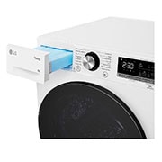 LG Trockner mit Dual Inverter Wärmepumpentechnologie & Sicherheitsglastür | Automatisch selbstreinigender Kondensator | 9 kg Fassungsvermögen | Wi-Fi-Funktion | EEK A+++ | RT90V9W, RT90V9W