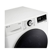 LG Trockner mit Dual Inverter Wärmepumpentechnologie & Sicherheitsglastür | Automatisch selbstreinigender Kondensator | 9 kg Fassungsvermögen | Wi-Fi-Funktion | EEK A+++ | RT90V9W, RT90V9W
