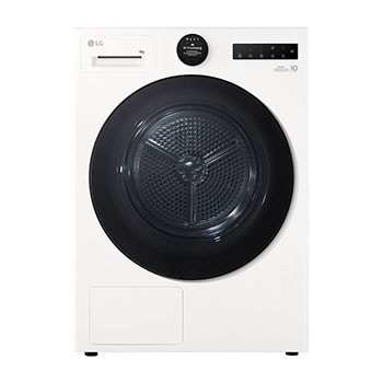 Vorderseite von Trockner Weiß (B, 9 kg) mit AI Dry & Dual Inverter Wärmepumpentechnologie | RT90X8C RT90X8C