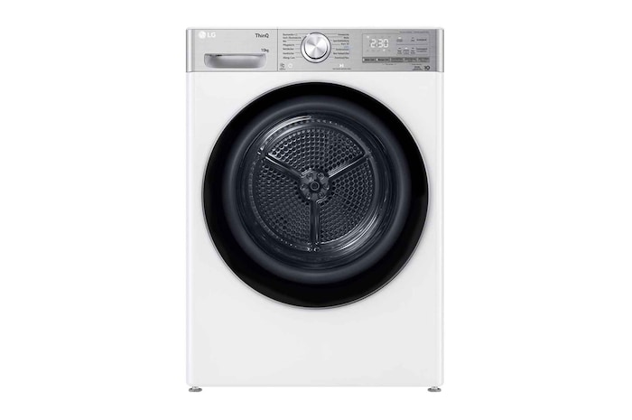 LG Trockner Weiß (C, 10 kg) mit Dual Inverter Wärmepumpentechnologie & selbstreinigendem Kondensator I V9A2XT, V9A2XT