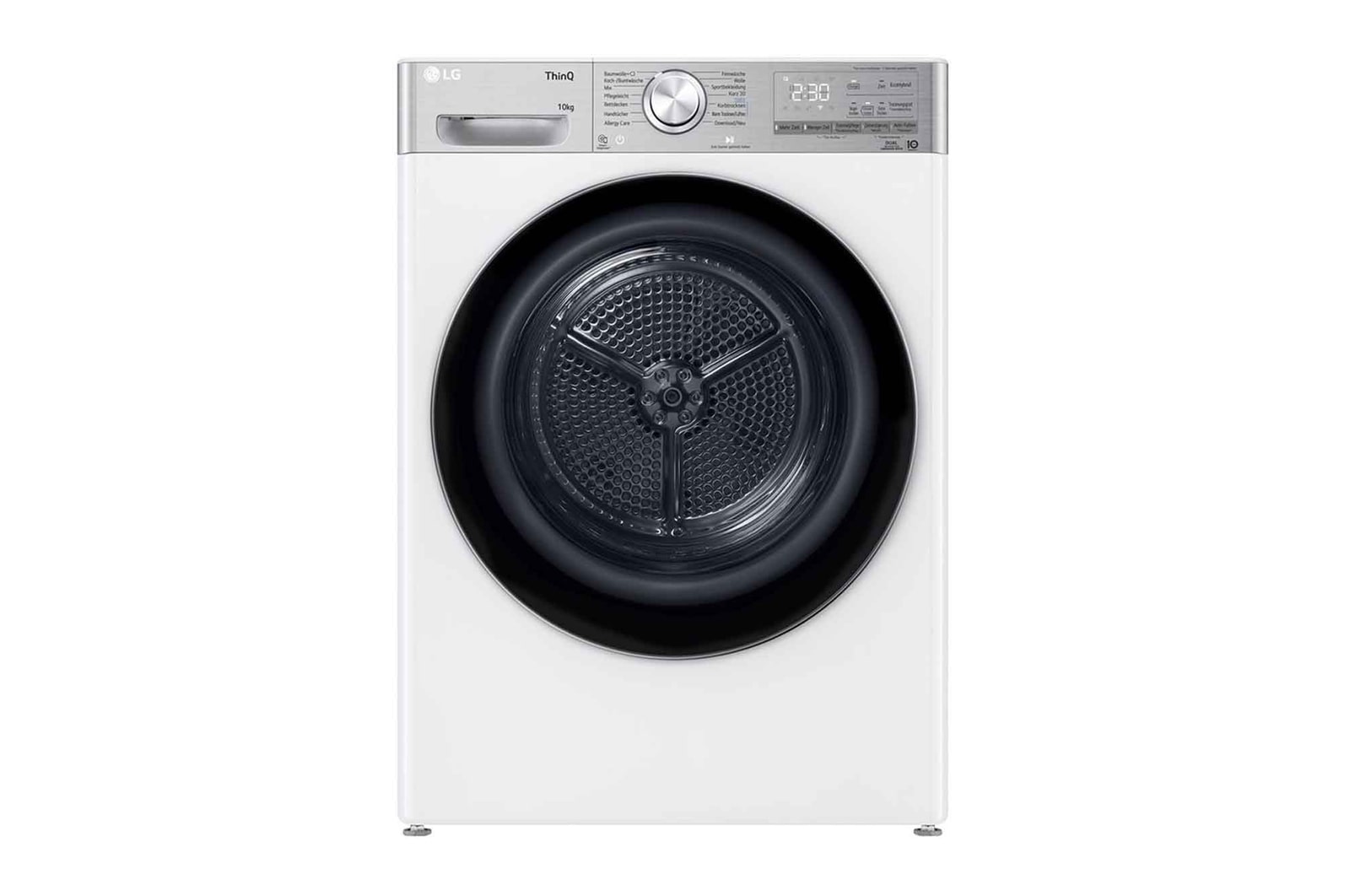 LG Trockner Weiß (C, 10 kg) mit Dual Inverter Wärmepumpentechnologie & selbstreinigendem Kondensator I V9A2XT, V9A2XT