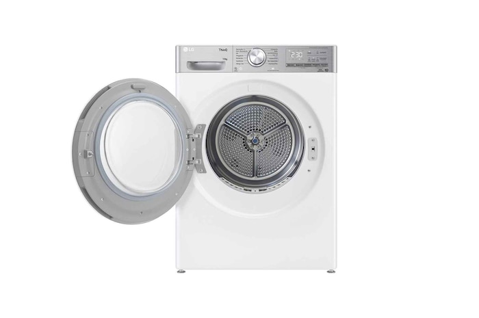 LG Trockner Weiß (C, 10 kg) mit Dual Inverter Wärmepumpentechnologie & selbstreinigendem Kondensator I V9A2XT, V9A2XT