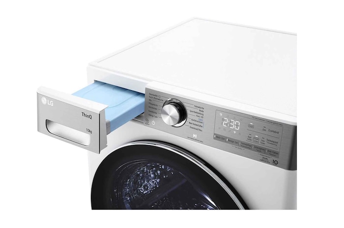 LG Trockner Weiß (C, 10 kg) mit Dual Inverter Wärmepumpentechnologie & selbstreinigendem Kondensator I V9A2XT, V9A2XT