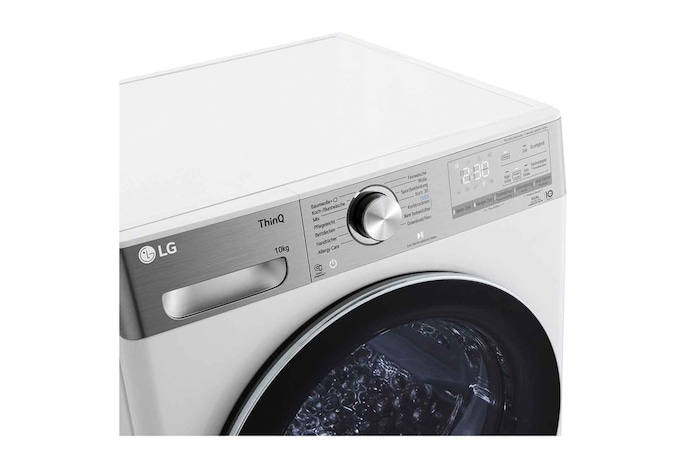 LG Trockner Weiß (C, 10 kg) mit Dual Inverter Wärmepumpentechnologie & selbstreinigendem Kondensator I V9A2XT, V9A2XT