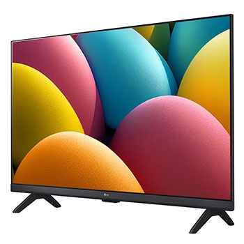 Leicht abgewinkelte Seitenansicht des LG HD TV, LR60