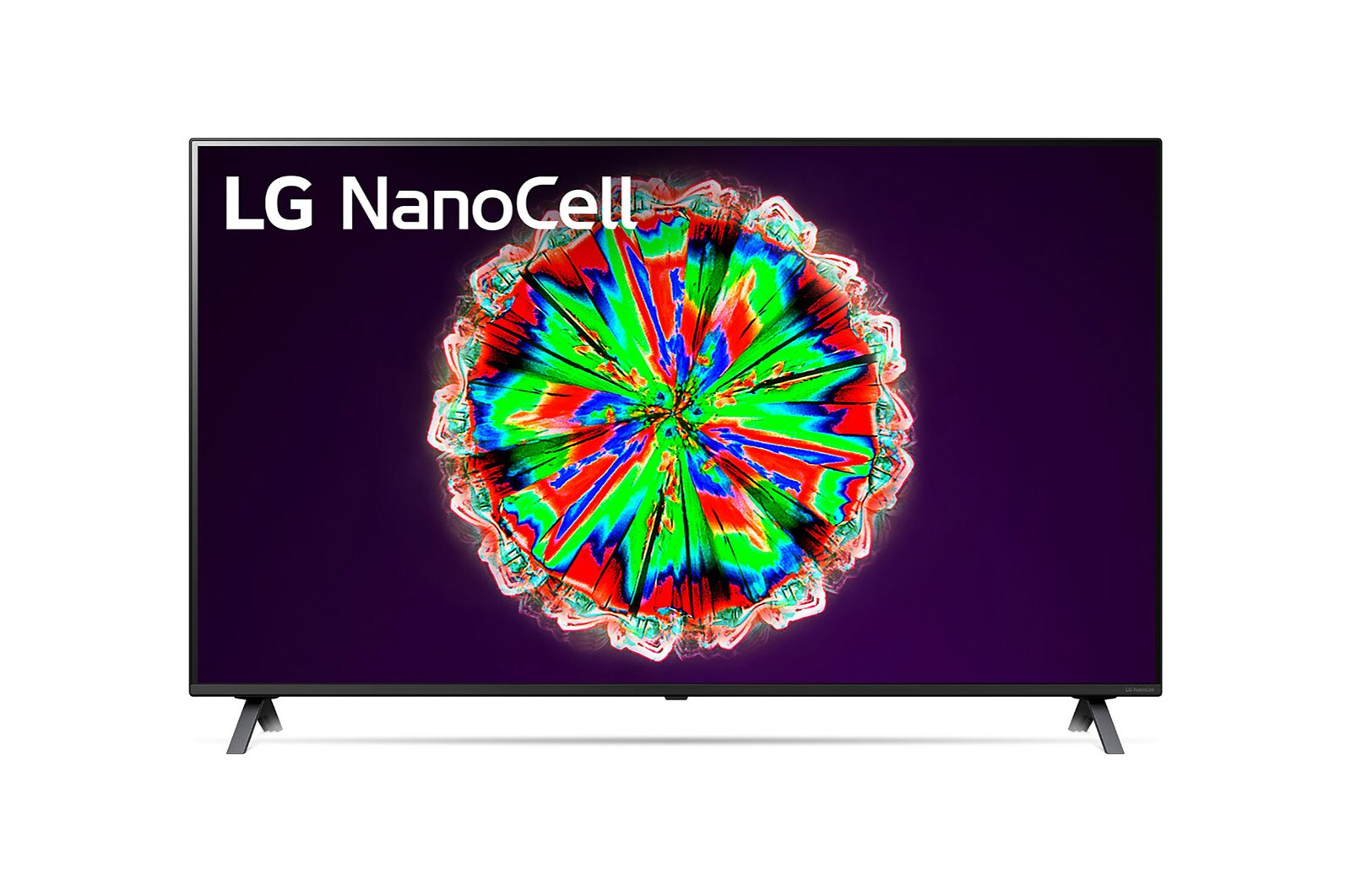 Vorderseite von 65“ LG NanoCell TV 65NANO806NA
