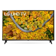 Eine Vorderansicht des LG UHD TV