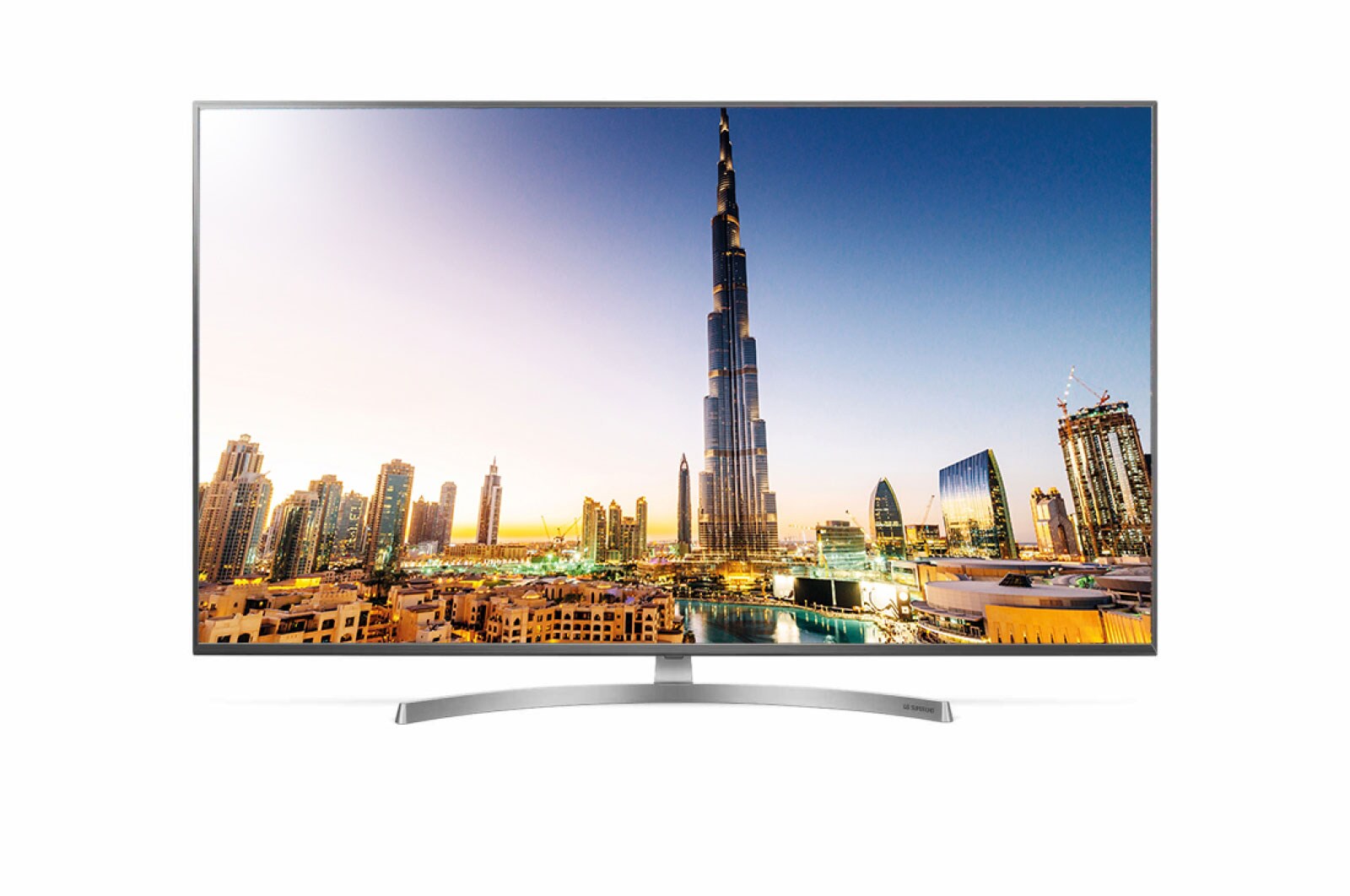 Vorderseite von 75” LG NanoCell TV 75SK8100PLA