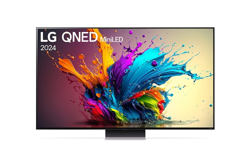 Vorderseite von 86 Zoll 4K LG QNED MiniLED Smart TV QNED91 86QNED91T6A