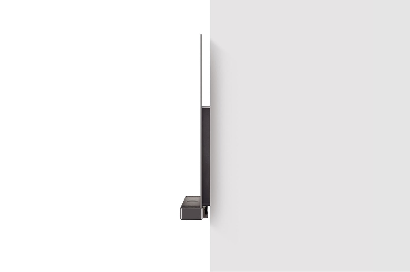 Seitenansicht des LG OLED evo TV, OLED C4
