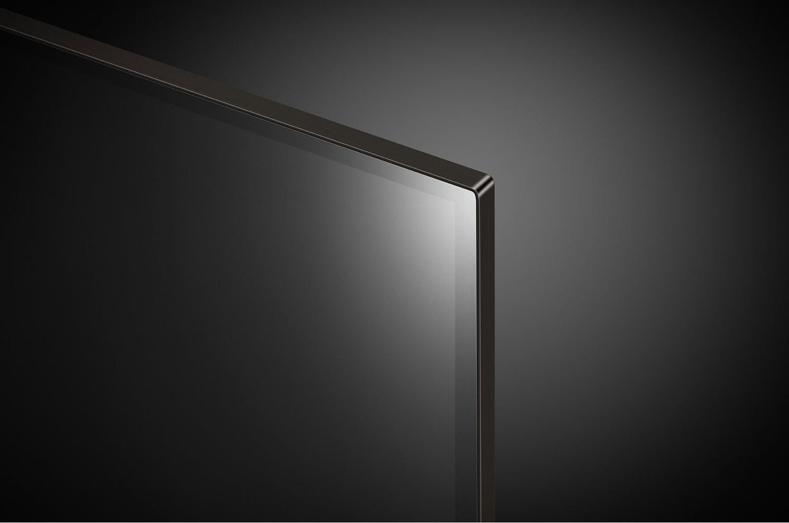 Nahaufnahme des LG OLED evo TV, OLED C4 mit Blick auf die Oberkante