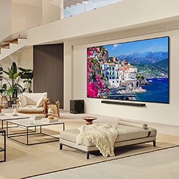 Rückansicht des LG QNED evo QNED85 TV