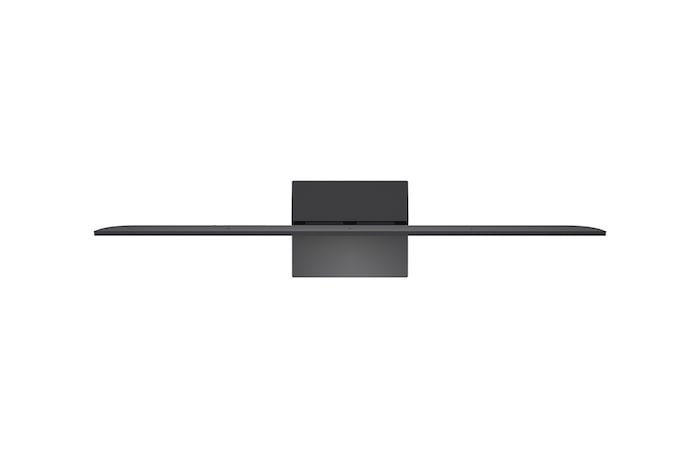 LG AI Magic Remote vor einem LG TV-Bildschirm. Auf dem Bildschirm erscheint eine personalisierte Begrüßung durch die LG KI mit benutzerdefinierten Schlüsselwörtern, die auf dem Such- und Sehverlauf des Benutzers basieren. An der Fernbedienung befinden sich ein Symbol und ein Hinweis darauf, dass die AI Concierge-Funktion mit einem kurzen Druck auf die KI-Schaltfläche leicht zugänglich ist.