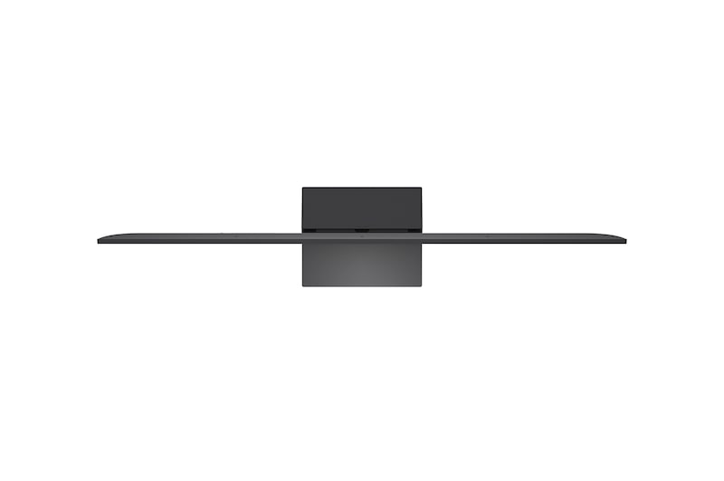 LG AI Magic Remote vor einem LG TV-Bildschirm. Auf dem Bildschirm erscheint eine personalisierte Begrüßung durch die LG KI mit benutzerdefinierten Schlüsselwörtern, die auf dem Such- und Sehverlauf des Benutzers basieren. An der Fernbedienung befinden sich ein Symbol und ein Hinweis darauf, dass die AI Concierge-Funktion mit einem kurzen Druck auf die KI-Schaltfläche leicht zugänglich ist. 
