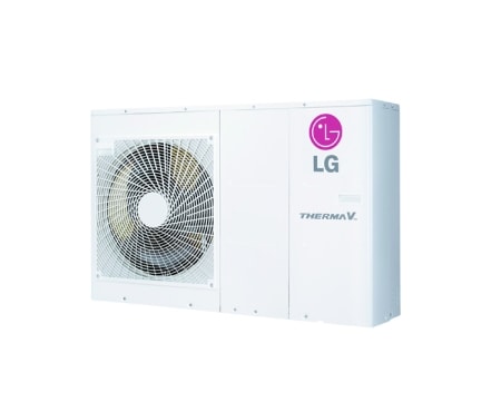 Vorderseite von 5kW Luft/Wasser Monobloc Wärmepumpe HM051M