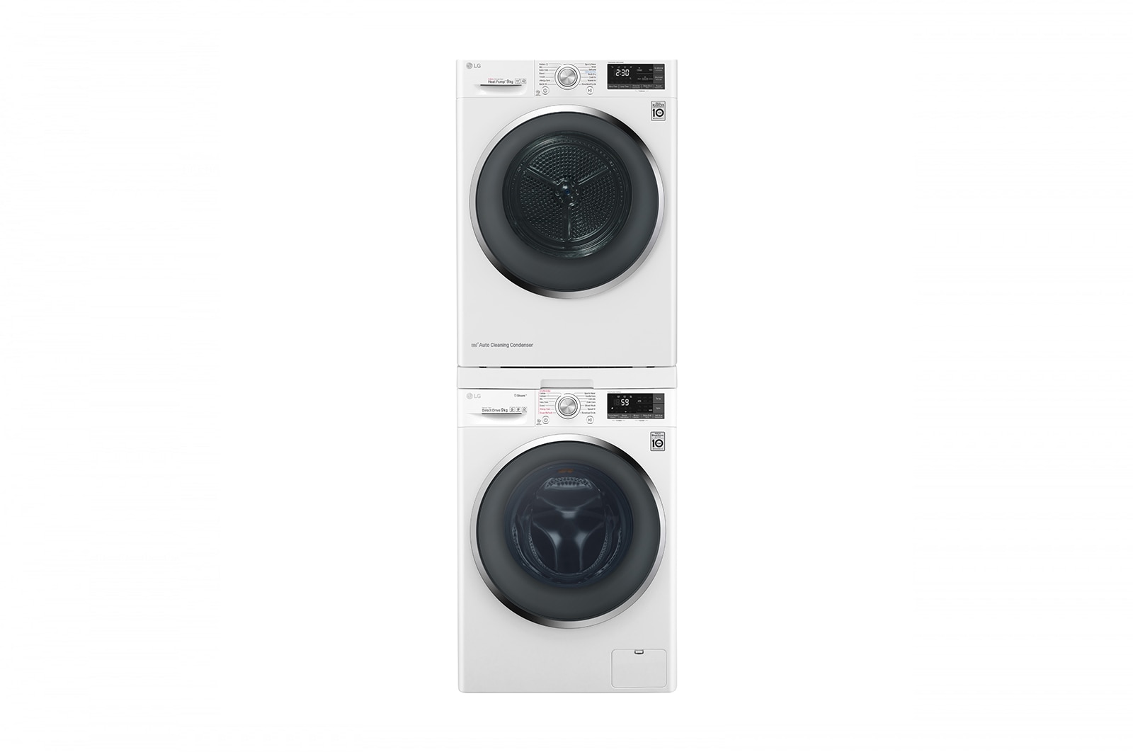 LG Weißer Anschluss für Waschmaschine/Trockner mit ausziehbarem Fachboden - DSTWH, DSTWH