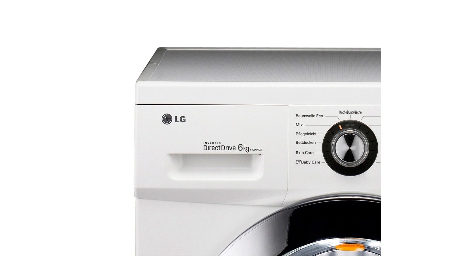 LG Waschmaschine mit bis zu 6 kg Fassungsvermögen, 6 Motion DirectDrive™ und einer Gerätetiefe von nur 44 cm., F1296NDAH