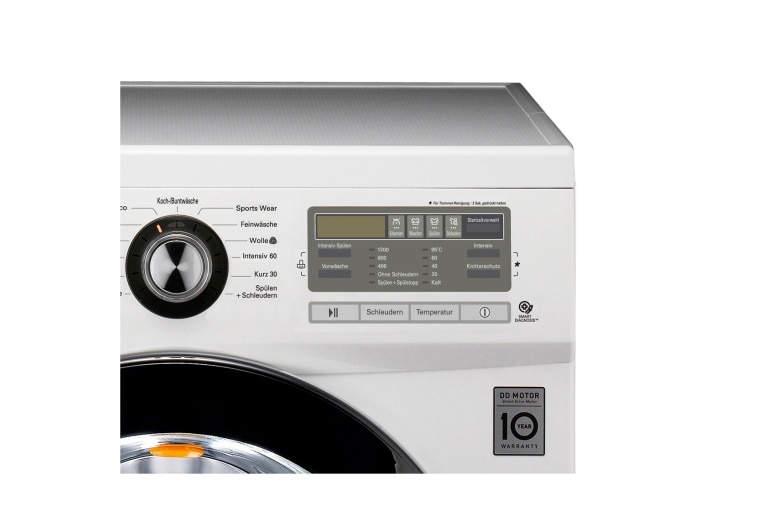 LG Waschmaschine mit bis zu 6 kg Fassungsvermögen, 6 Motion DirectDrive™ und einer Gerätetiefe von nur 44 cm., F1296NDAH