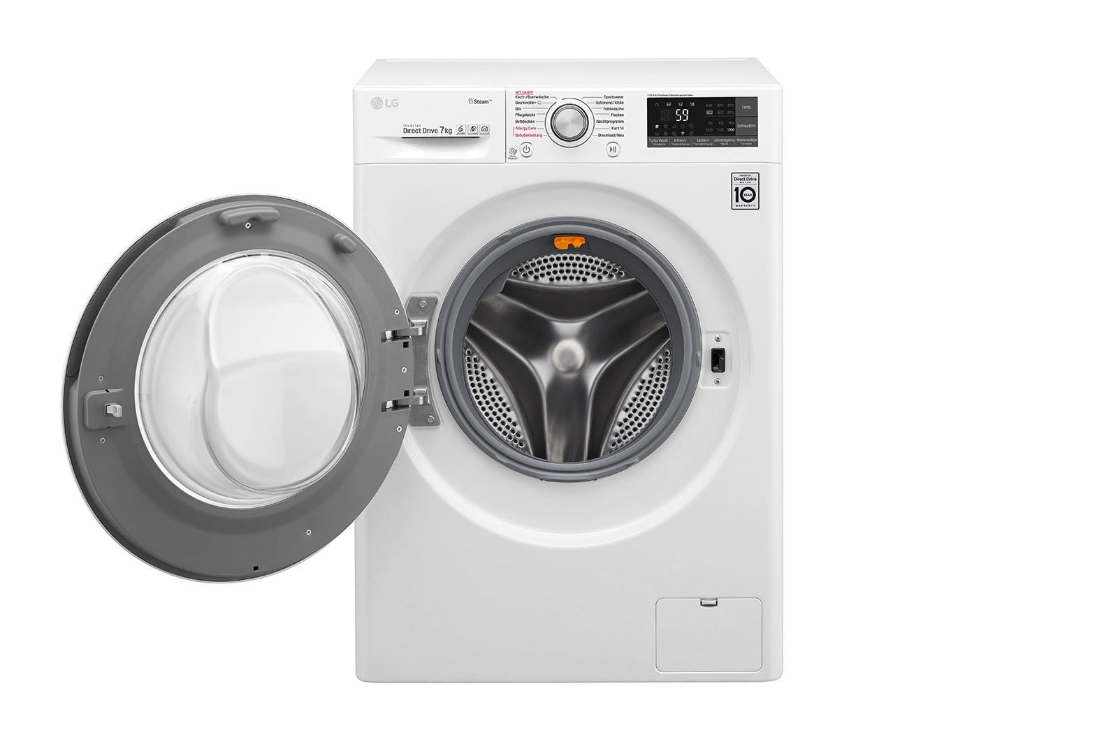 LG Waschmaschine mit 7 kg Fassungsvermögen, SLIM nur 45cm tief, F12WM7SLIM