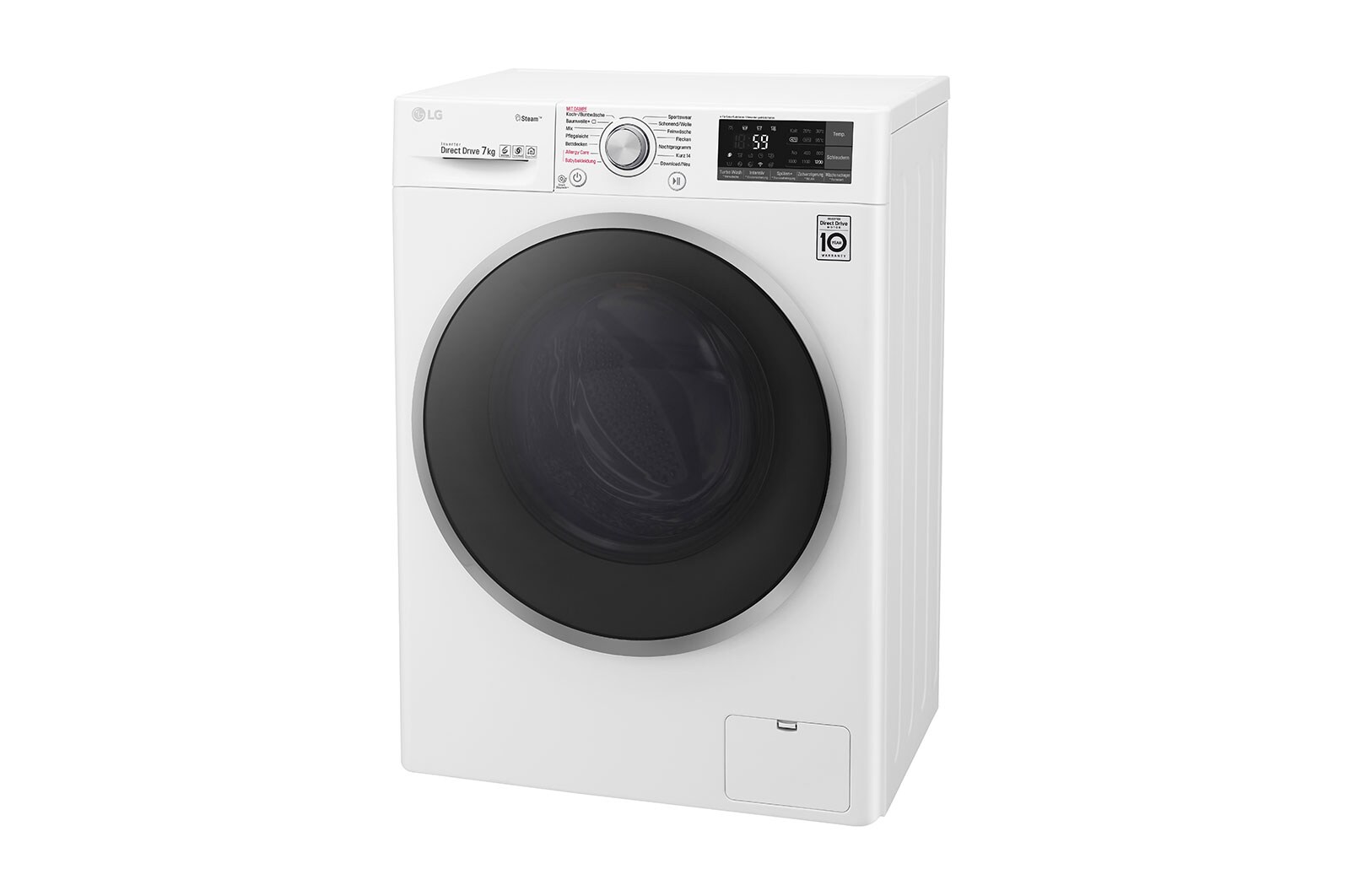 LG Waschmaschine mit 7 kg Fassungsvermögen, SLIM nur 45cm tief, F12WM7SLIM