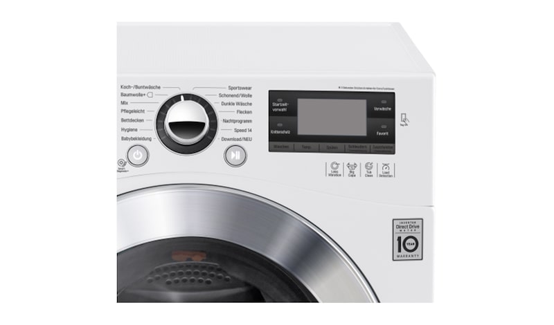 LG Waschmaschine mit TurboWash™, 12 kg Fassungsvermögen und Tag On NFC Funktion, F1495BDN2H