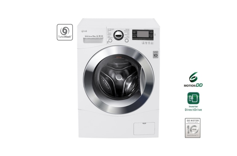 Vorderseite von Waschmaschine mit TurboWash™, 12 kg Fassungsvermögen und Tag On NFC Funktion F1495BDN2H