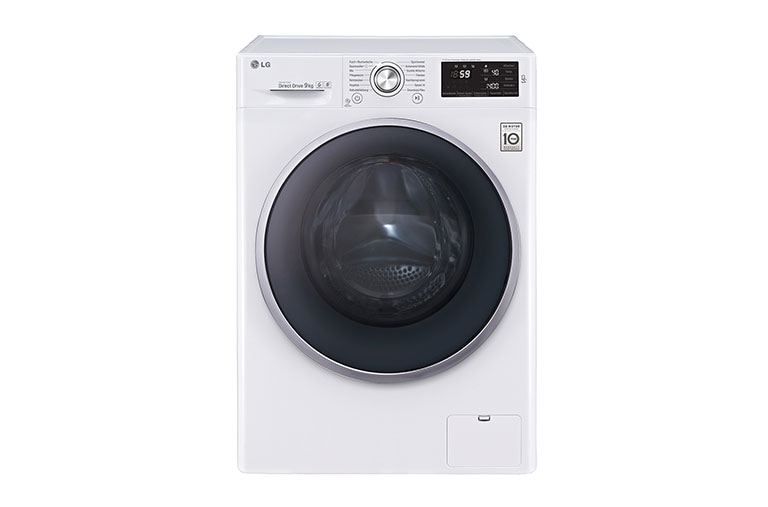 Vorderseite von Waschmaschine mit 6 Motion Direct Drive™, 9 kg Fassungsvermögen und TurboWash™ F14U2VDN1H