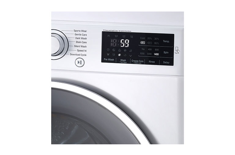 LG Waschmaschine mit 6 Motion Direct Drive™, 9 kg Fassungsvermögen und TurboWash™, F14U2VDN1H