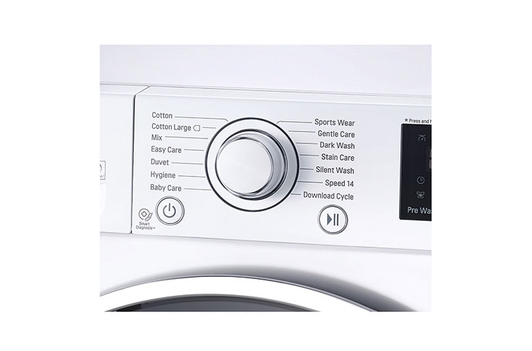 LG Waschmaschine mit 6 Motion Direct Drive™, 9 kg Fassungsvermögen und TurboWash™, F14U2VDN1H