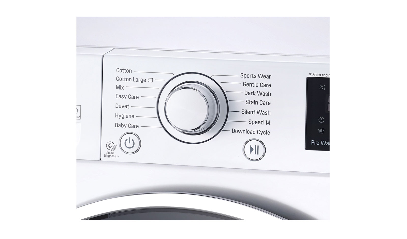 LG Waschmaschine mit 6 Motion Direct Drive™, 9 kg Fassungsvermögen und TurboWash™, F14U2VDN1H
