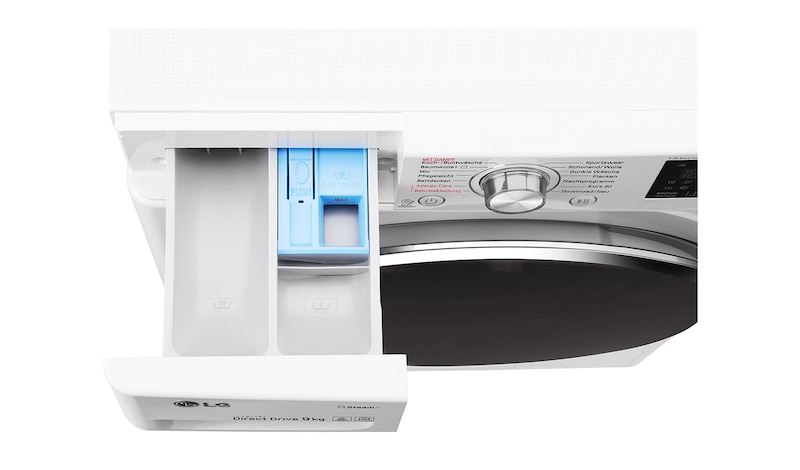 LG Waschmaschine mit 9 kg Fassungsvermögen, Steam™ und Inverter Direct Drive™, F14WM9KG