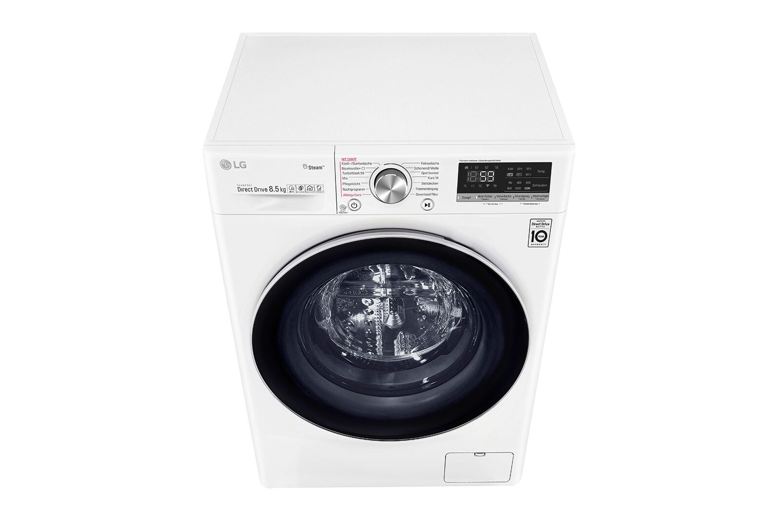 LG SLIM Waschmaschine | 8,5kg | AI DD™ | Steam+™ | TurboWash™, F2V7SLIM8