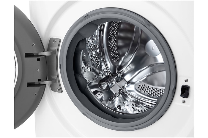 LG Waschmaschine mit 11 kg Kapazität | EEK A | 1.400 U./Min. | Weiss mit schwarzem Bullaugenring | F4WR4911P, F4WR4911P