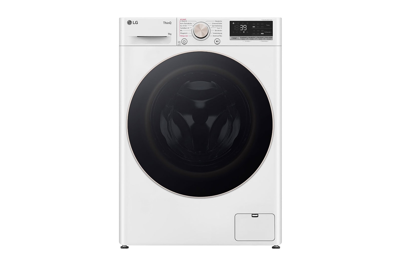 Vorderseite von Waschmaschine Weiss (A-10%*, 9 kg, 1.360 U./Min.) mit AI DD® &amp; TurboWash®360° | F4WR709G F4WR709G