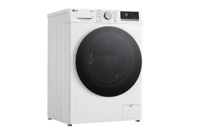 LG Waschmaschine Weiss (A-10%*, 9 kg, 1.360 U./Min.) mit AI DD® & TurboWash®360° | F4WR709G, F4WR709G