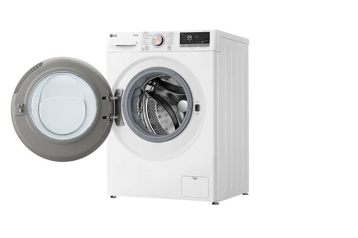 LG Waschmaschine Weiss (A-10%*, 9 kg, 1.360 U./Min.) mit AI DD® & TurboWash®360° | F4WR709G, F4WR709G