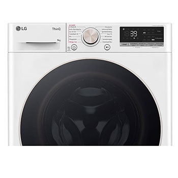 LG Waschmaschine Weiss (A-10%*, 9 kg, 1.360 U./Min.) mit AI DD® & TurboWash®360° | F4WR709G, F4WR709G