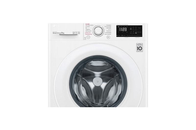 LG Waschmaschine mit AI DD™ | 9 kg | 1400 U/Min | Steam | 6 Motion™| Neue Wohlfühl-Trommel, F4WV309S0