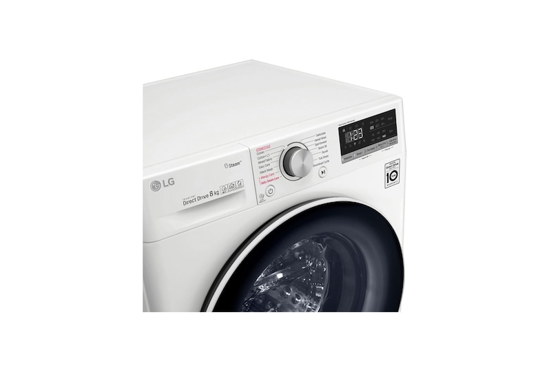 LG Waschmaschine | 8 kg | Energieeffizienzklasse* D | AI DD™ | Steam, F4WV408S0