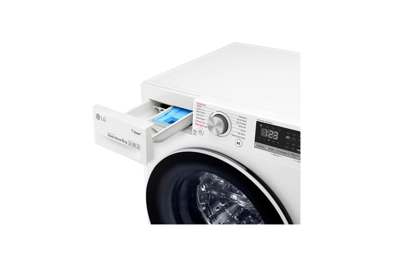 LG Waschmaschine | 8 kg | Energieeffizienzklasse* D | AI DD™ | Steam, F4WV408S0