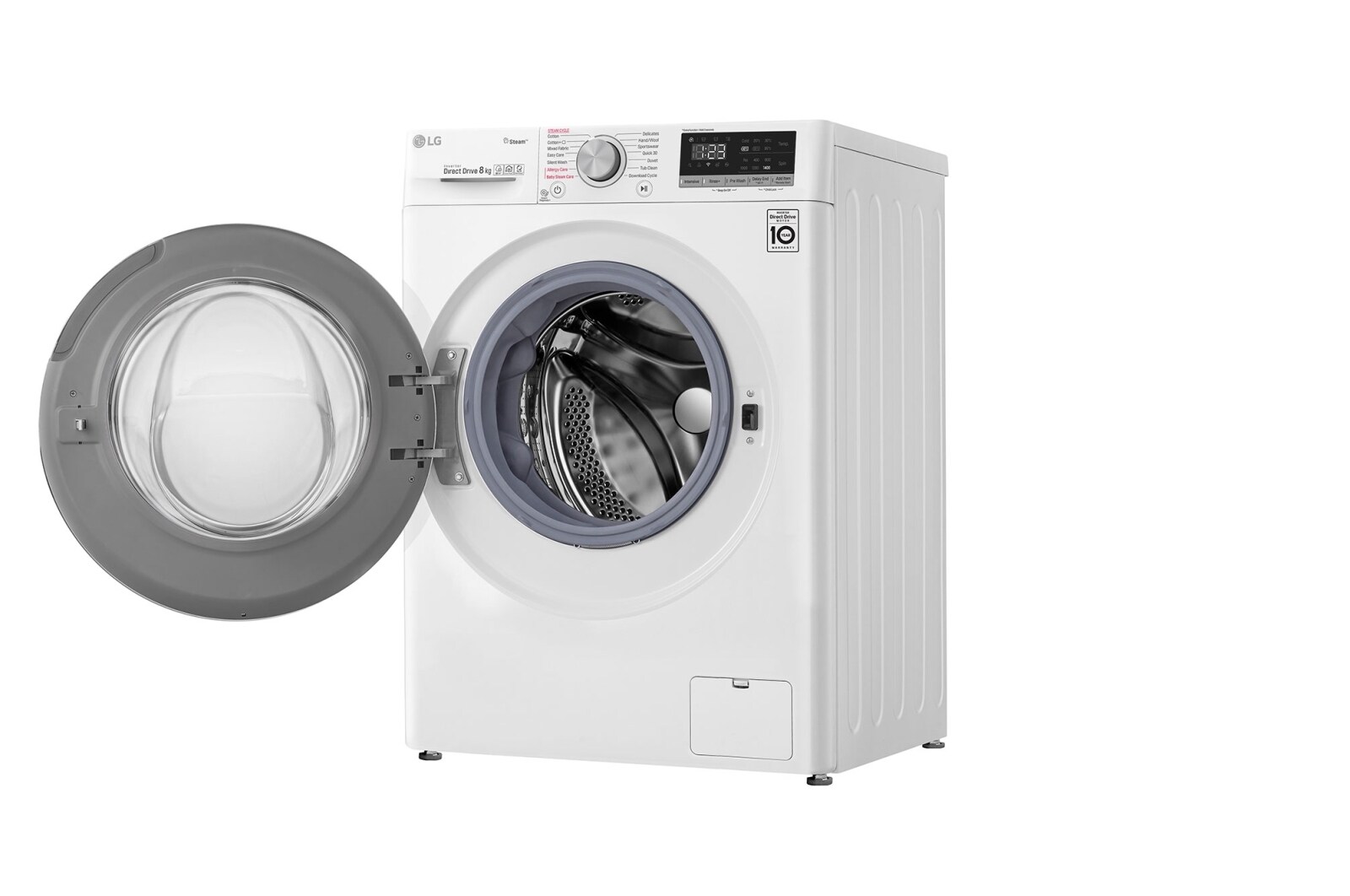 LG Waschmaschine | 8 kg | Energieeffizienzklasse* D | AI DD™ | Steam, F4WV408S0
