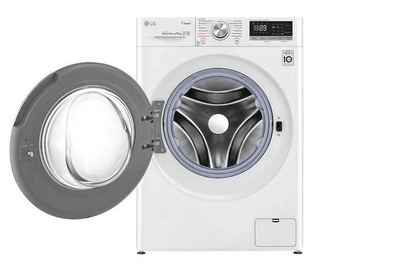 LG Waschmaschine mit 9kg Fassungsvermögen, AI DD™ und Steam, F4WV409S1