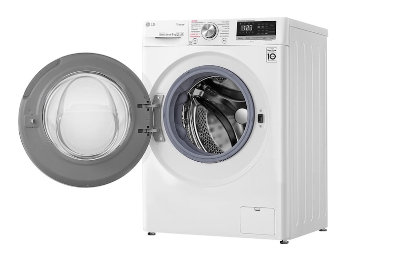 LG Waschmaschine mit 9kg Fassungsvermögen, AI DD™ und Steam, F4WV409S1