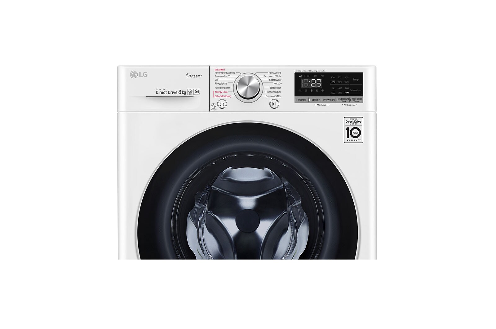 LG Waschmaschine | 8kg | AI DD™ | Steam, F4WV4A8S0